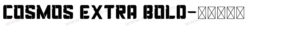 Cosmos Extra Bold字体转换